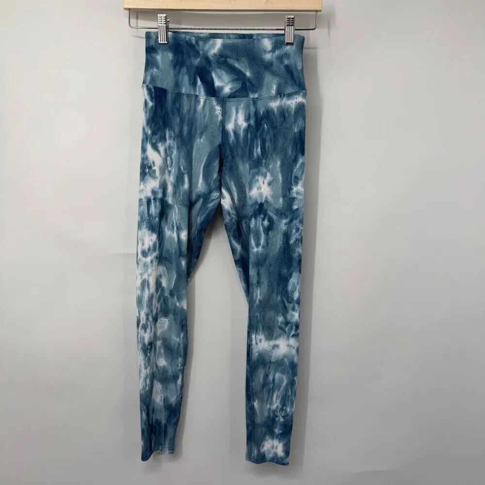 Eleven by Venus Williams Legion Blue Tie Dye Wild Side Leggings Size Small